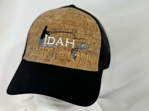 Idaho Fly Fisherman Cap on Cork w/Black Snap-Back