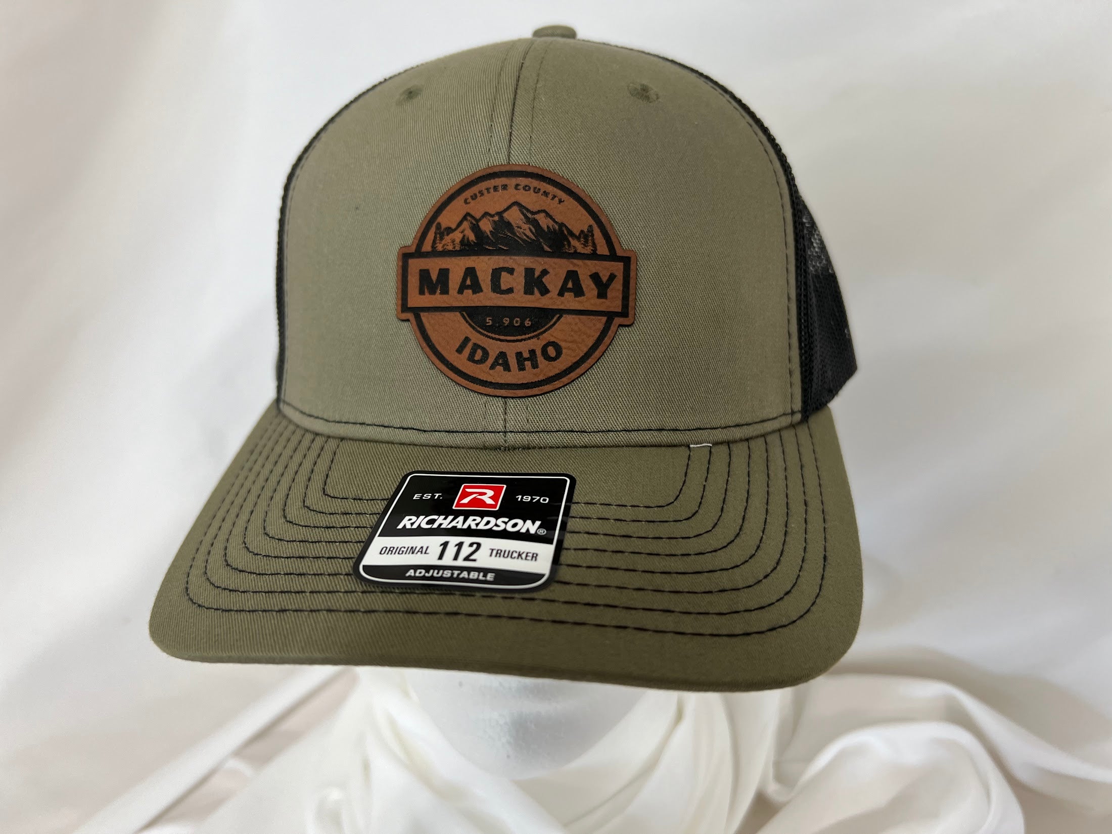 Custer County Mackay 5,906' Leather Patch Hat