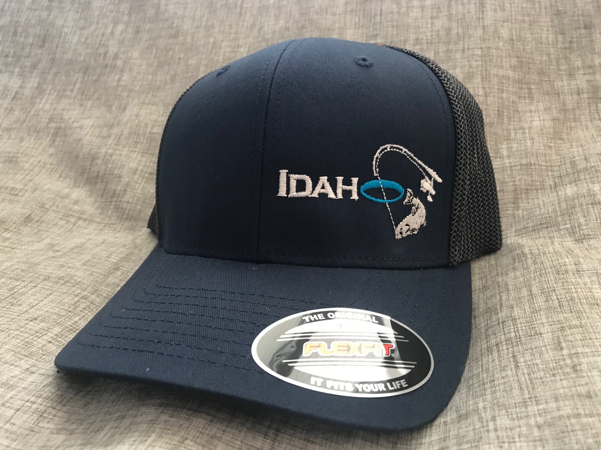 Ice Fishing Flexfit Navy Blue/Charcoal