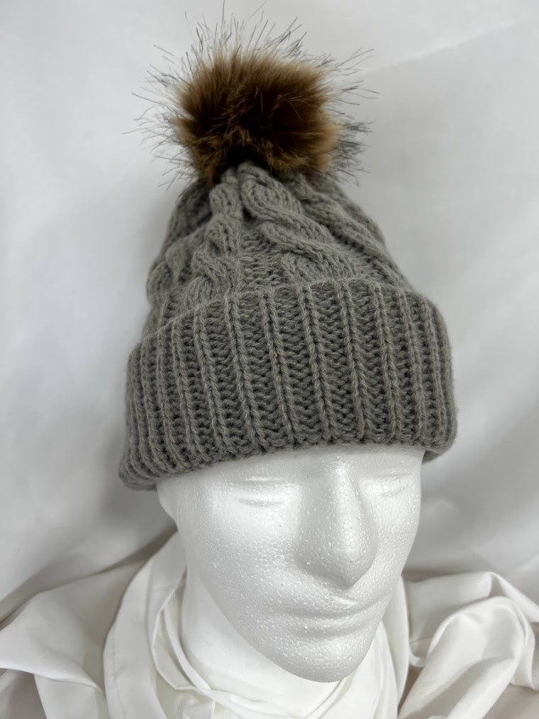 Idaho Girl Fox-Pom Beanie