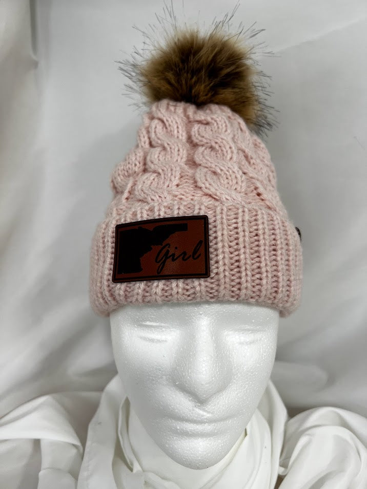 Idaho Girl Fox-Pom Beanie