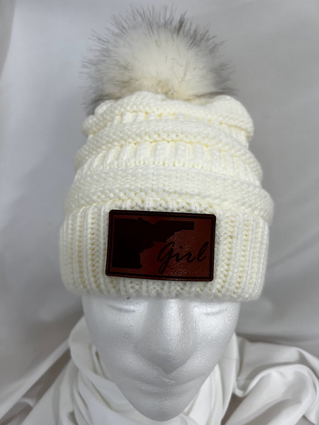 Idaho Girl Removable-Pom Beanie
