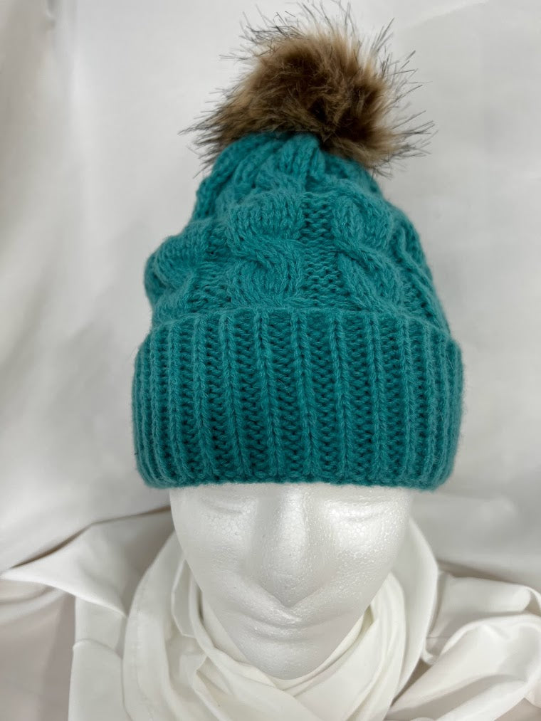 Idaho Girl Fox-Pom Beanie