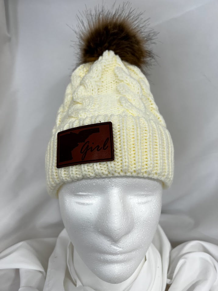 Idaho Girl Fox-Pom Beanie