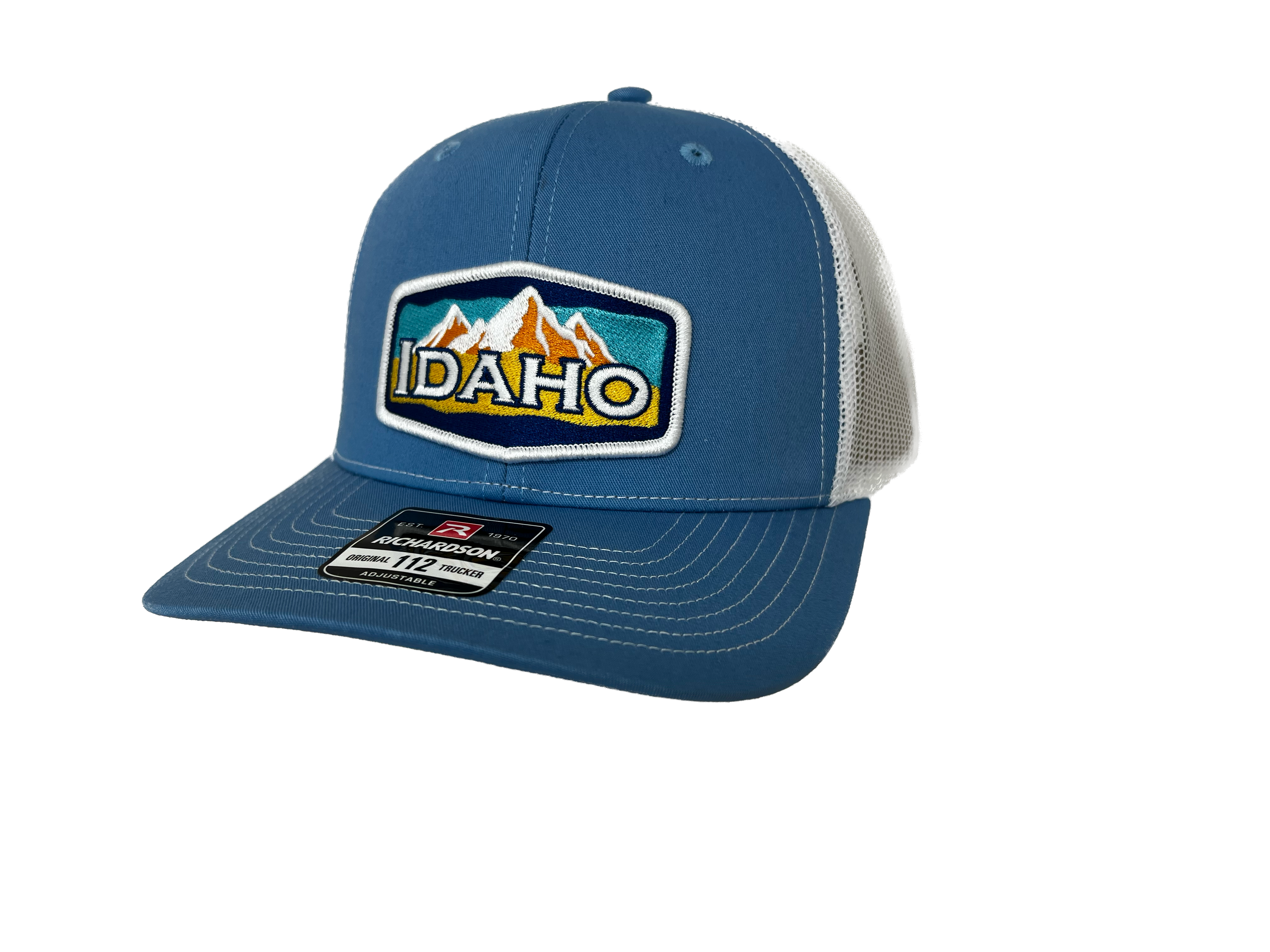 Embroidered Idaho Mountain Patch Snapback Hat