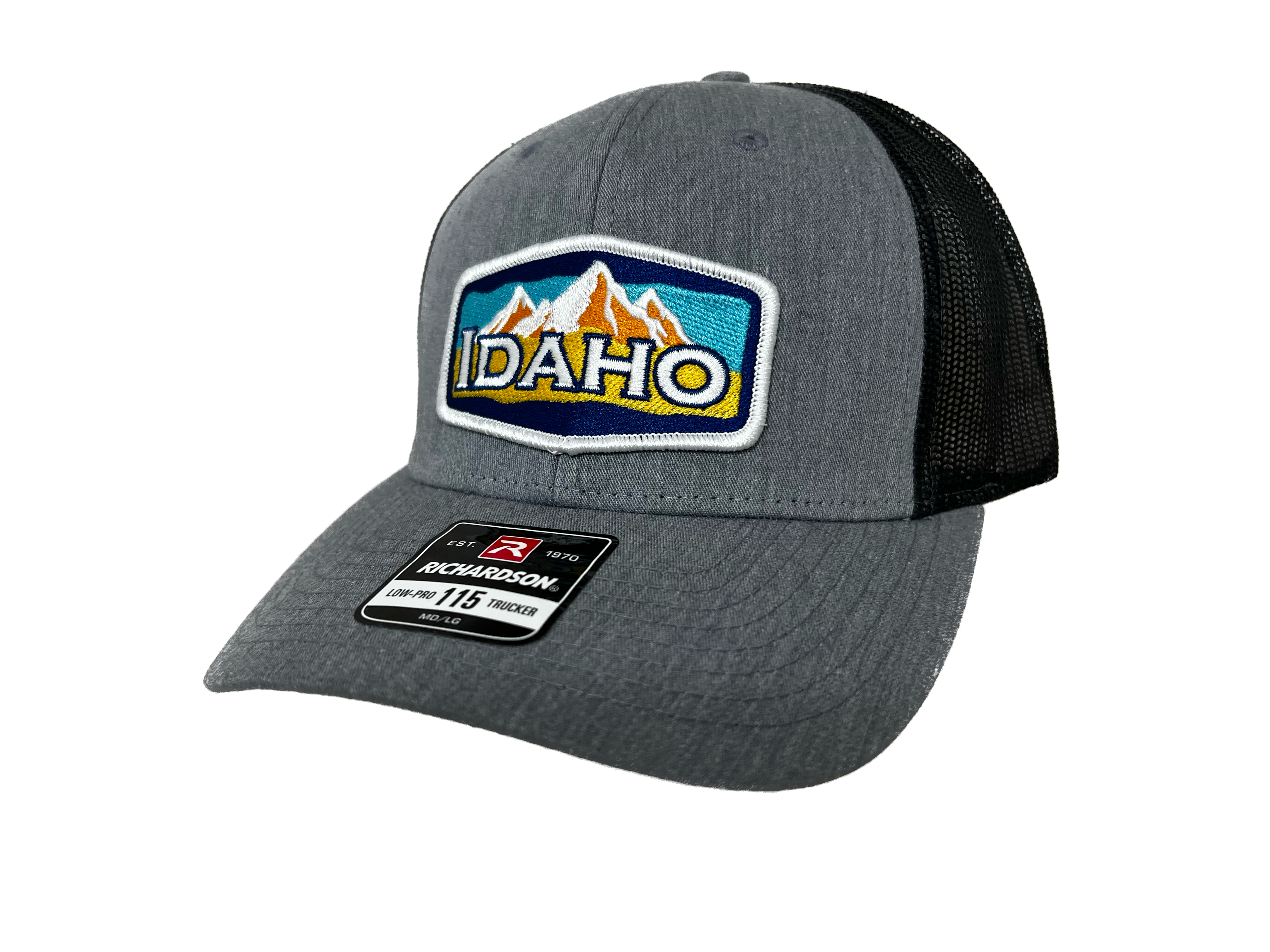 Embroidered Idaho Mountain Patch Snapback Hat