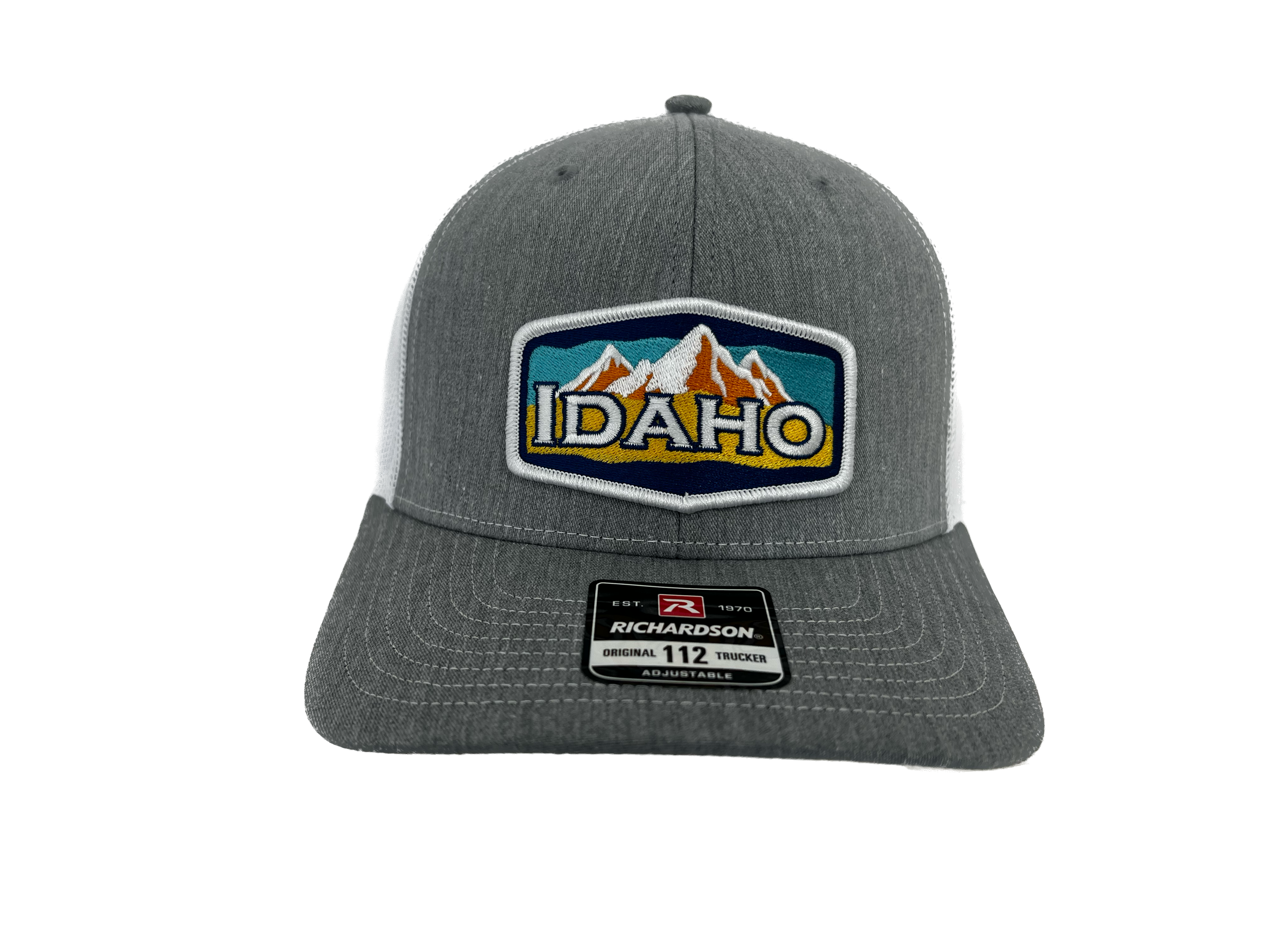 Embroidered Idaho Mountain Patch Snapback Hat