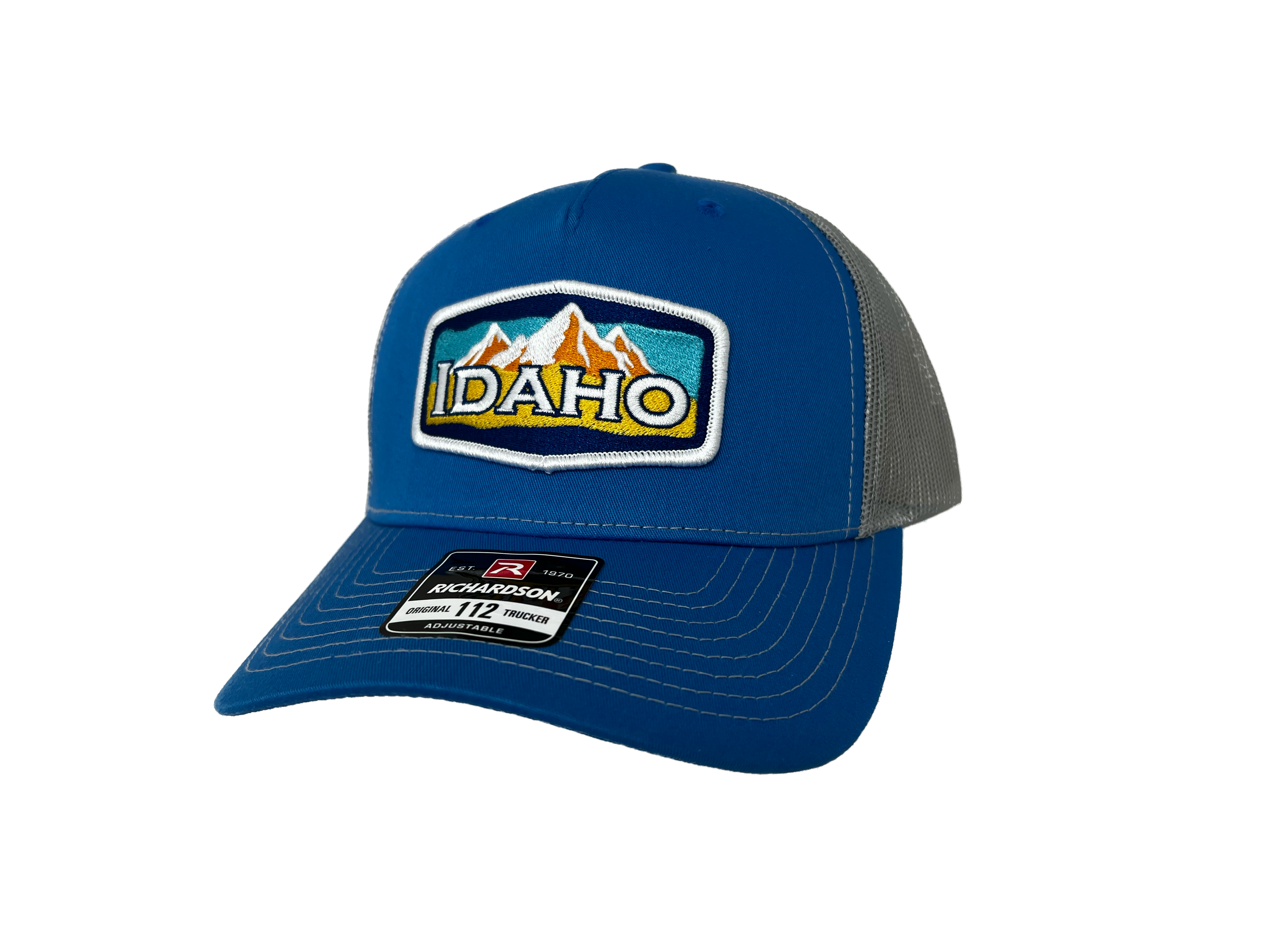 Embroidered Idaho Mountain Patch Snapback Hat