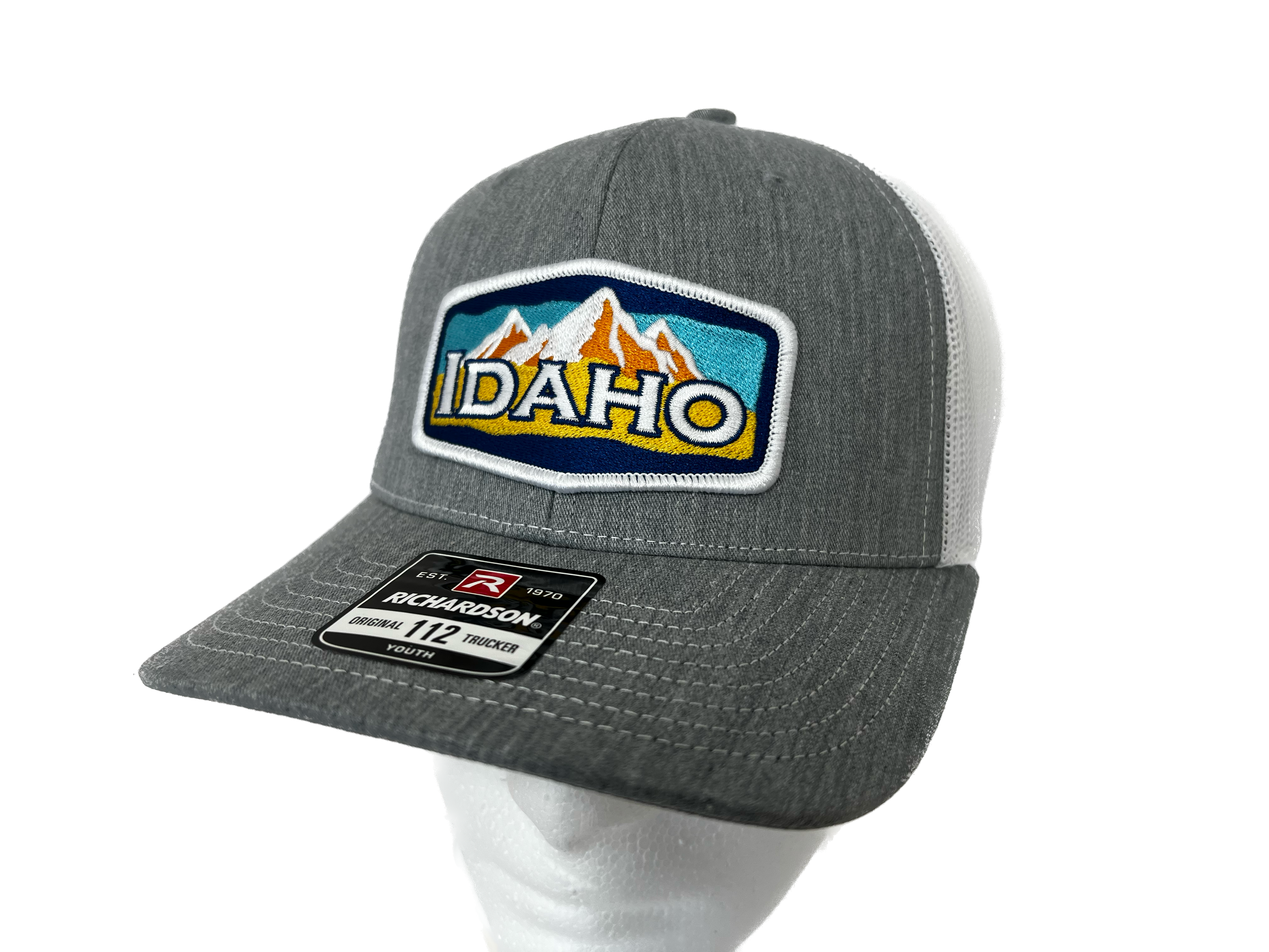 Embroidered Idaho Mountain Patch Youth Snapback